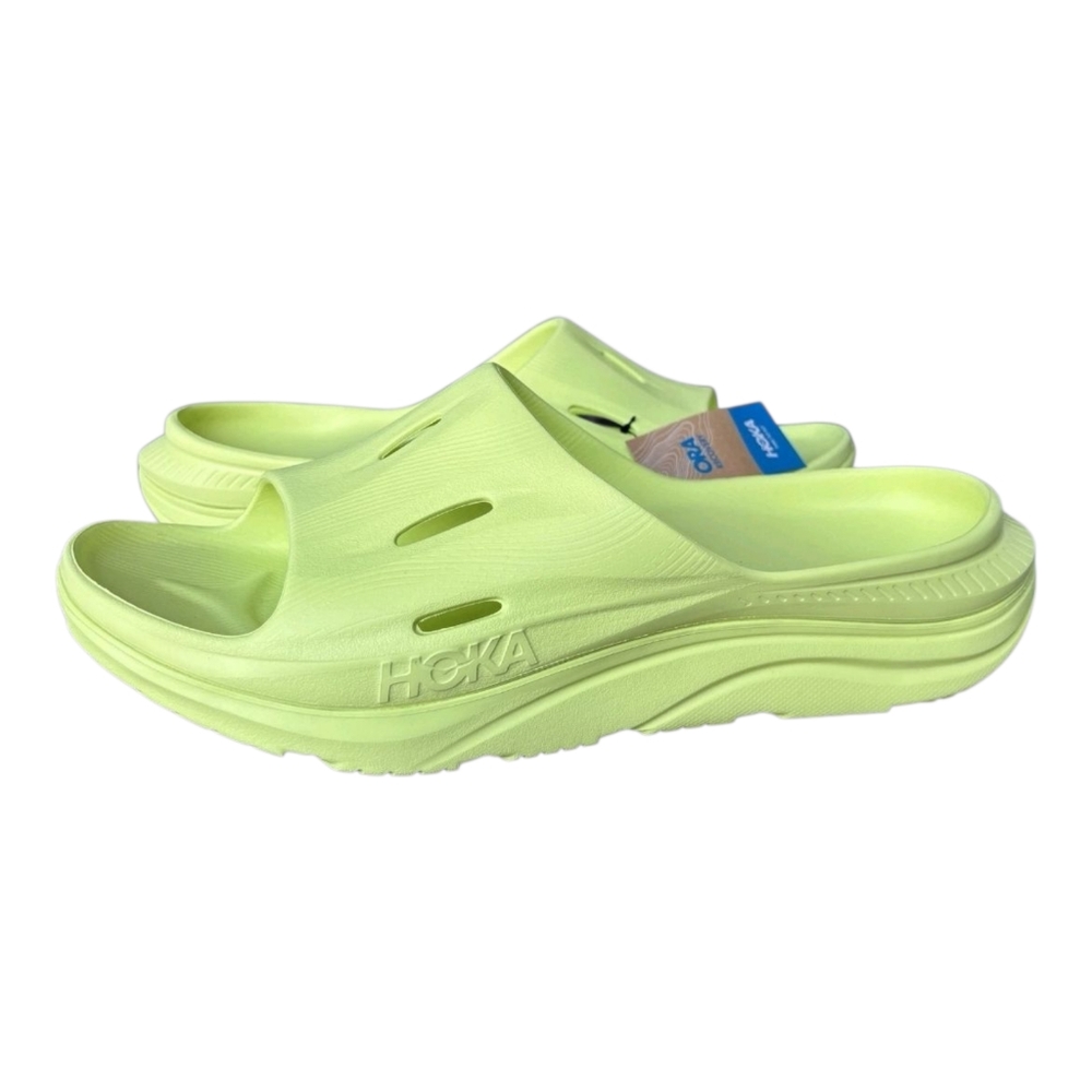 HOKA Ora Recovery 3 Slides Sandals Mens 14 / Womens 16 Citrus Glow Comfort Slip